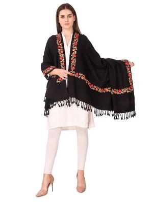 solid woolen shawl - 16742061 - Standard Image - 4