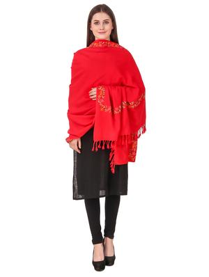 solid woolen shawl - 16742062 - Standard Image - 3