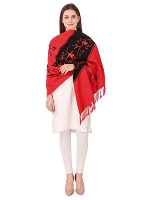 embroidered color block shawl - 16742064 - Standard Image - 3