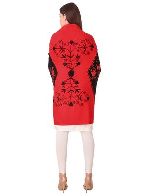 embroidered color block shawl - 16742064 - Standard Image - 5