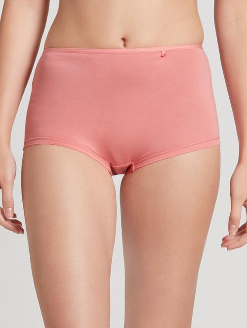 high rise solid boy shorts panty - 16742147 - Very Small Image - 1