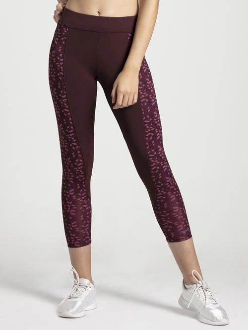 high rise geometric print legging - 16742178 - Standard Image - 1