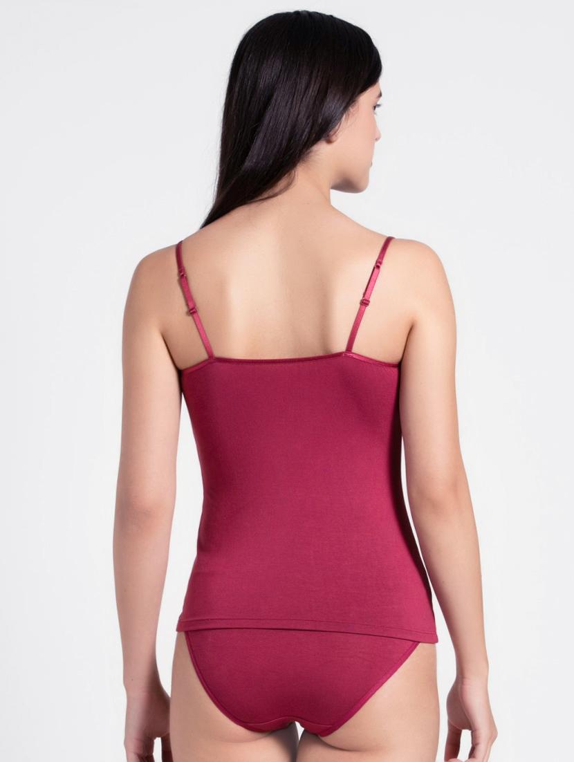cami neck solid camisole - 16742187 - Zoom Image - 3