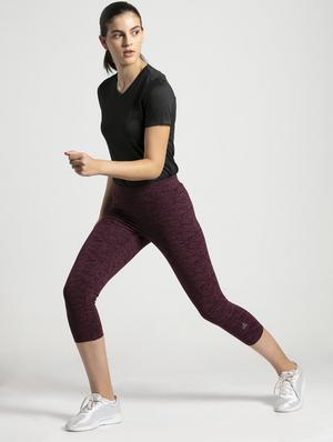 high rise melange capri - 16742239 - Standard Image - 4