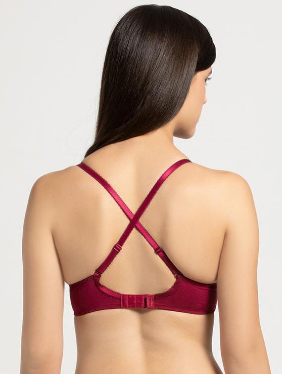 styled back lace detail t-shirt bra - 16742270 - Zoom Image - 2