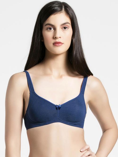 bow patch lace detail minimizer bra - 16742453 - Standard Image - 1