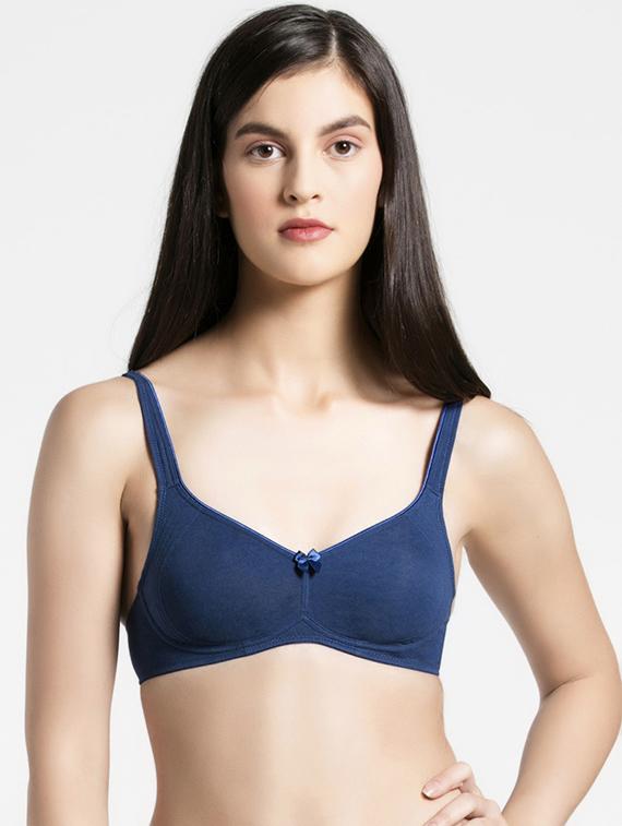bow patch lace detail minimizer bra - 16742453 - Zoom Image - 1