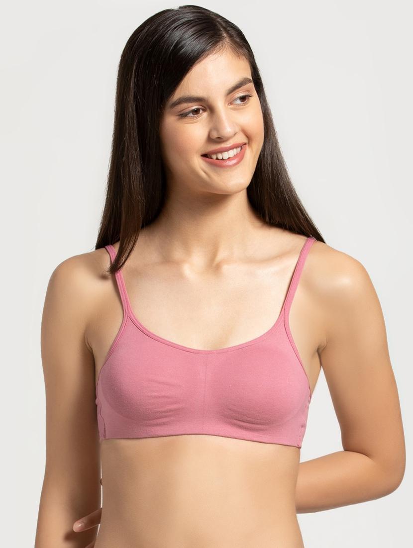 solid non padded beginners bra - 16742570 - Zoom Image - 1