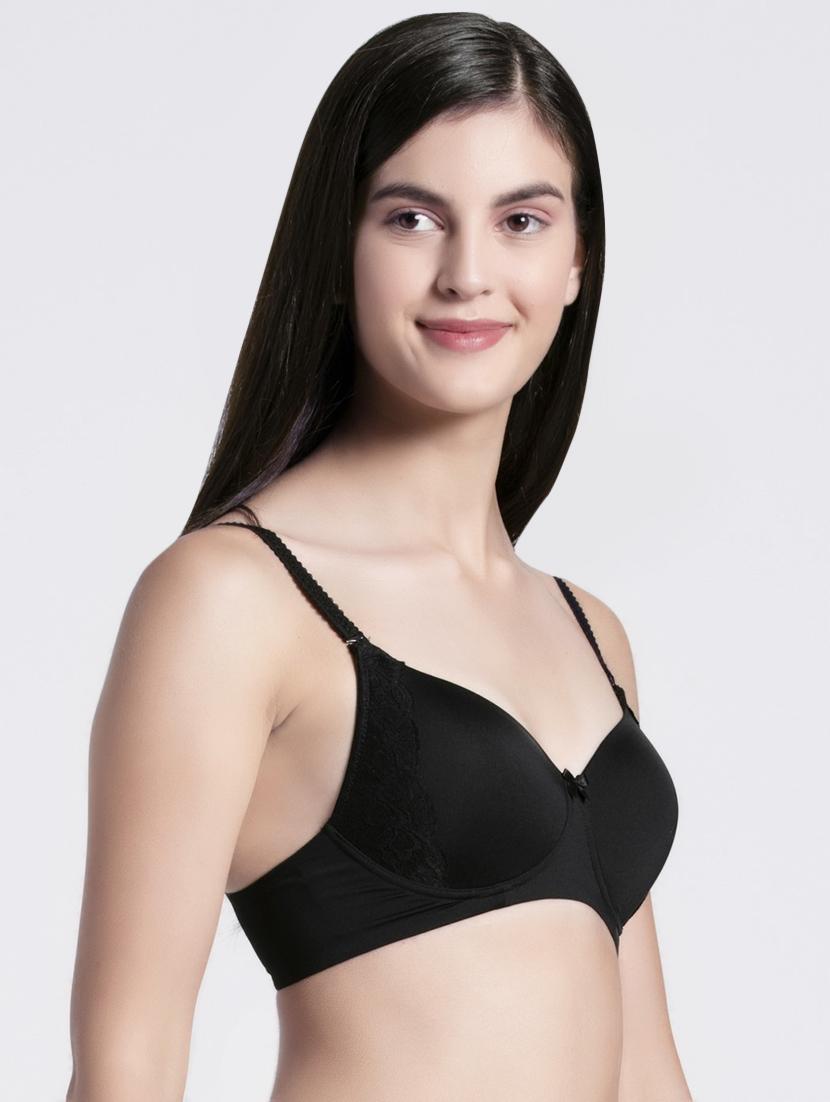 bow patch solid t-shirt bra - 16742592 - Zoom Image - 2