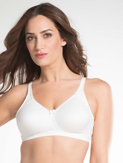 bow patch solid regular bra - 16742597 - Standard Image - 1