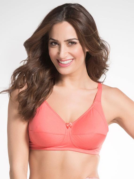 bow patch solid regular bra - 16742636 - Zoom Image - 1