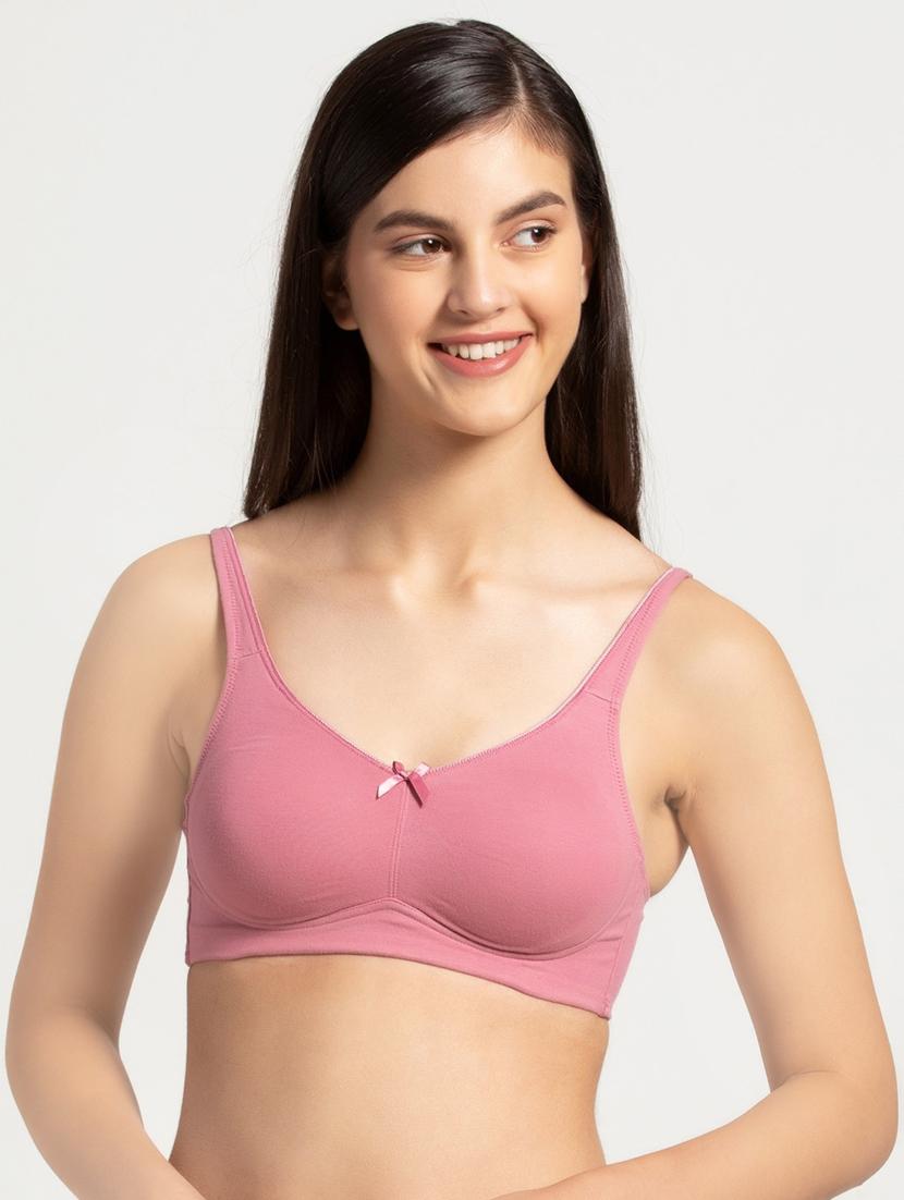 bow patch solid regular bra - 16742652 - Zoom Image - 1
