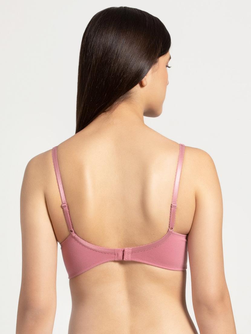 bow patch solid regular bra - 16742652 - Zoom Image - 2