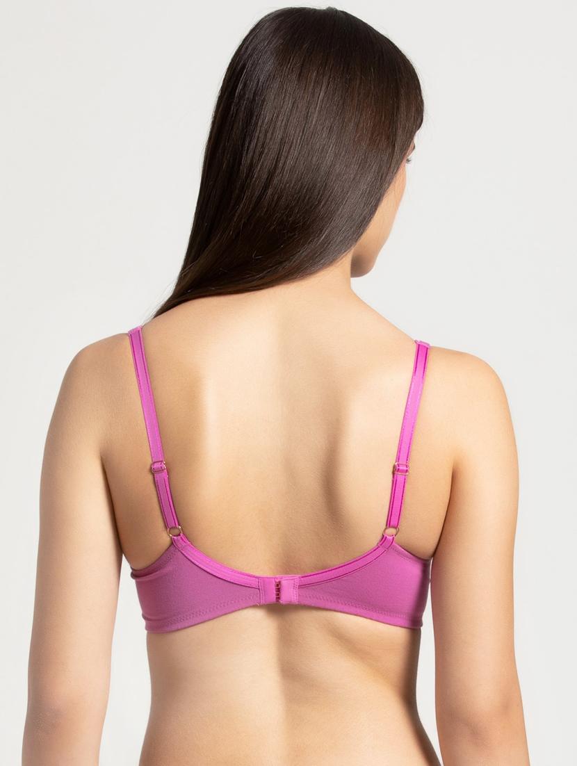 bow patch solid regular bra - 16742668 - Zoom Image - 2