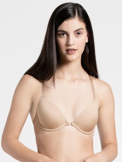 styled back lace detail push up bra - 16742706 - Standard Image - 1