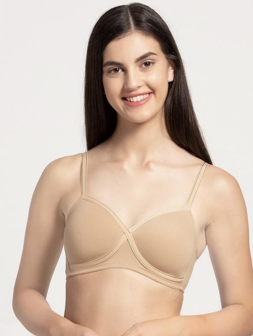 lightly padded solid bra - 16742707 - Standard Image - 1