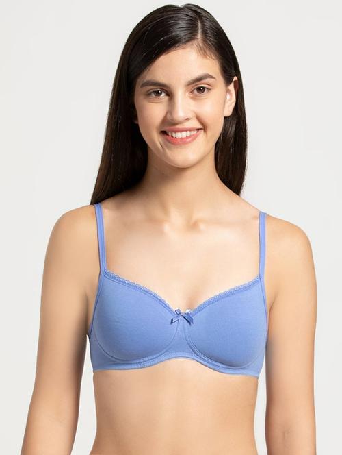 bow patch solid regular bra - 16742732 - Standard Image - 1
