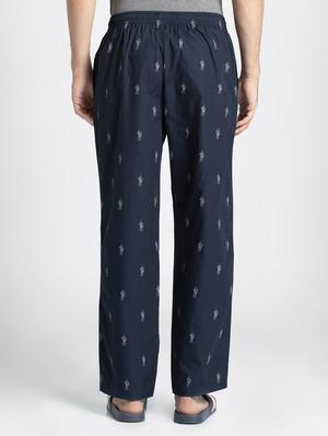 navy blue printed pyjama - 16742799 - Standard Image - 3