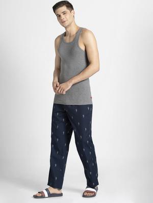 navy blue printed pyjama - 16742799 - Standard Image - 4