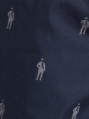 navy blue printed pyjama - 16742799 - Standard Image - 5
