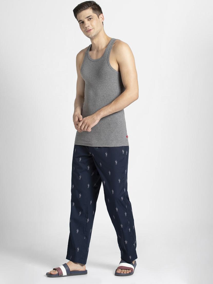 navy blue printed pyjama - 16742799 - Zoom Image - 4