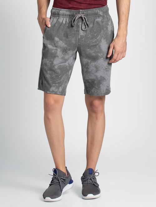 grey printed bermuda shorts - 16742801 - Standard Image - 1