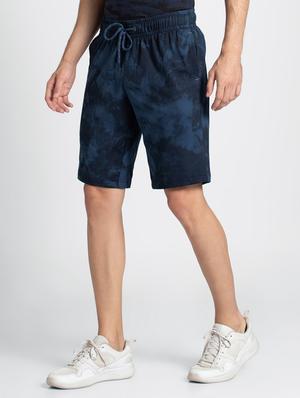 blue printed bermuda shorts - 16742802 - Standard Image - 2