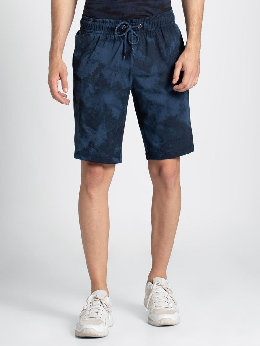 blue printed bermuda shorts - 16742802 - Zoom Image - 1