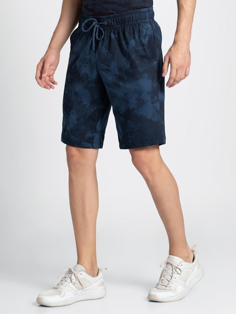 blue printed bermuda shorts - 16742802 - Zoom Image - 2
