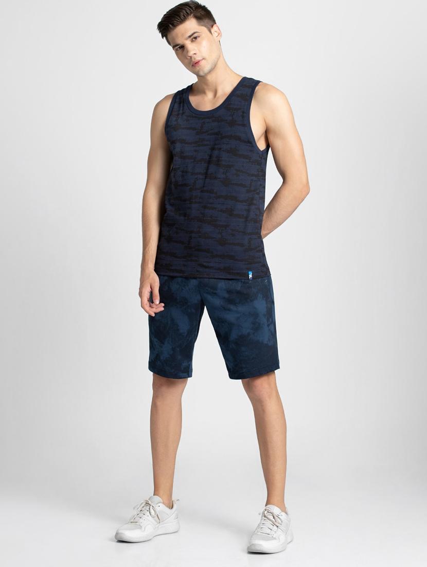blue printed bermuda shorts - 16742802 - Zoom Image - 4