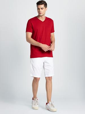 white solid bermuda shorts - 16742806 - Standard Image - 4