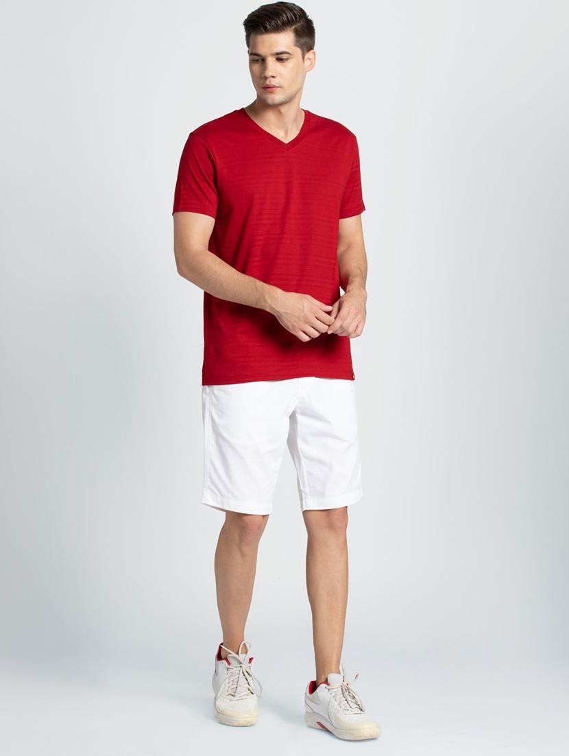 white solid bermuda shorts - 16742806 - Zoom Image - 4