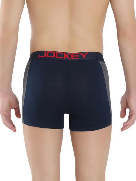 navy cotton color block trunks - 16742886 - Zoom Image - 3