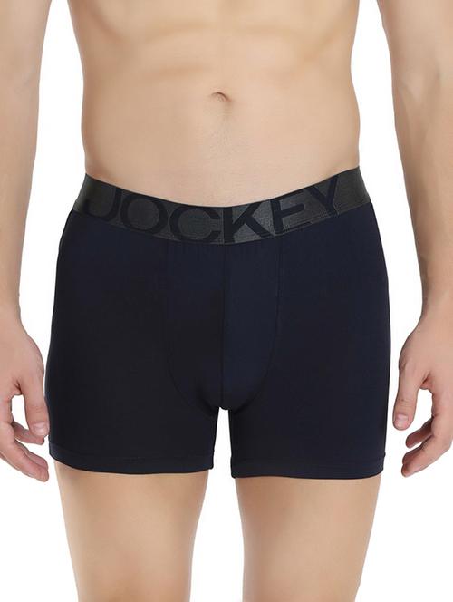 navy blue solid trunks - 16742887 - Standard Image - 1