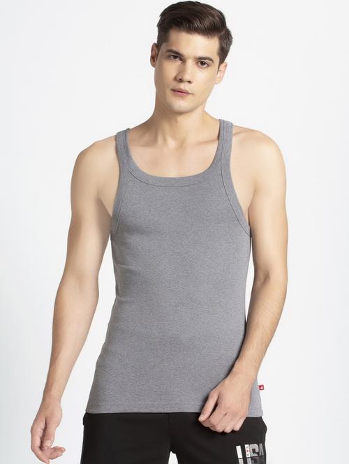 grey solid vest - 16742891 - Standard Image - 1