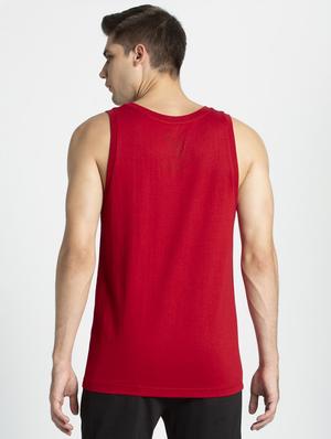 red typographic chest print vest - 16742901 - Standard Image - 3