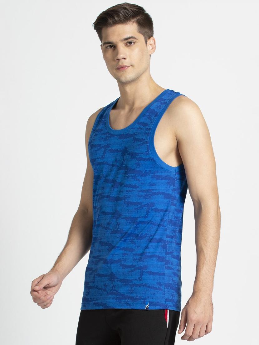 blue printed vest - 16742903 - Zoom Image - 2