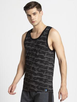 black printed vest - 16742907 - Standard Image - 2