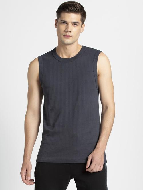 grey solid vest - 16742913 - Standard Image - 1