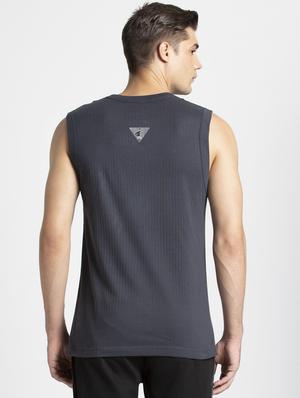 grey solid vest - 16742913 - Standard Image - 3