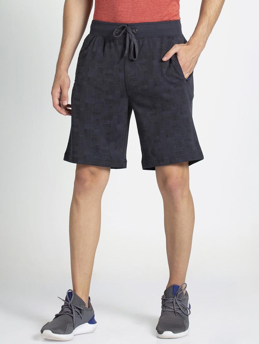 grey printed bermuda shorts - 16742955 - Zoom Image - 1