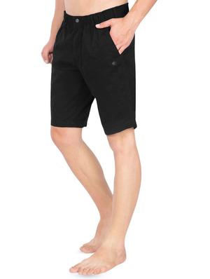 black solid bermuda shorts - 16742964 - Standard Image - 2