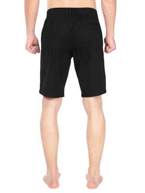 black solid bermuda shorts - 16742964 - Standard Image - 3