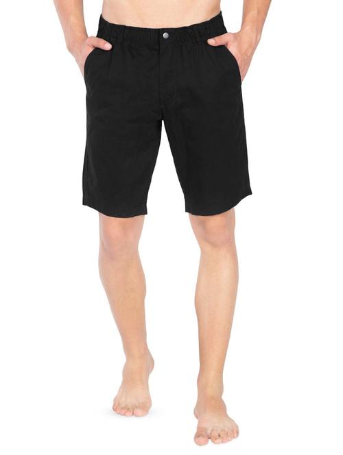 black solid bermuda shorts - 16742966 - Standard Image - 1
