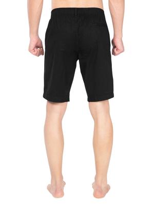 black solid bermuda shorts - 16742966 - Standard Image - 3