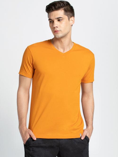 orange solid t-shirt - 16743028 - Standard Image - 1