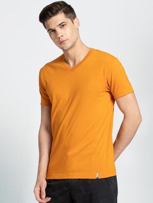 orange solid t-shirt - 16743028 - Standard Image - 2