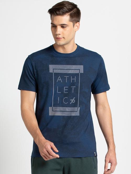 blue printed t-shirt - 16743041 - Standard Image - 1