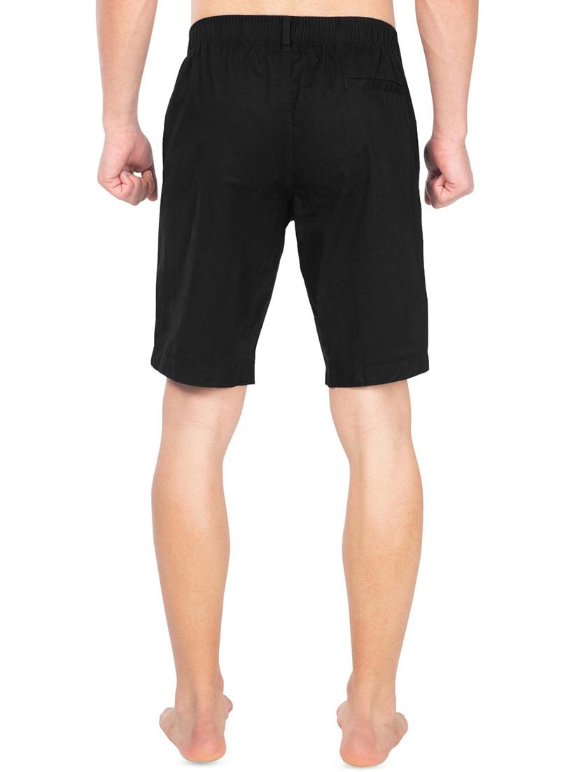 black solid bermuda shorts - 16743119 - Zoom Image - 3