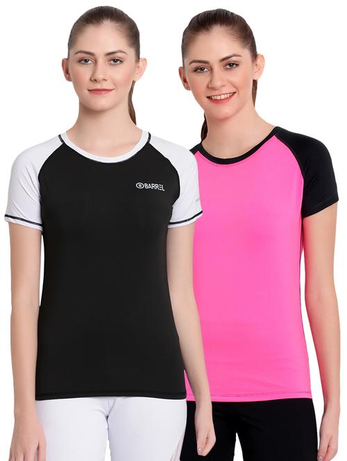 set of 2 raglan sleeved color block tee - 16743210 - Standard Image - 1
